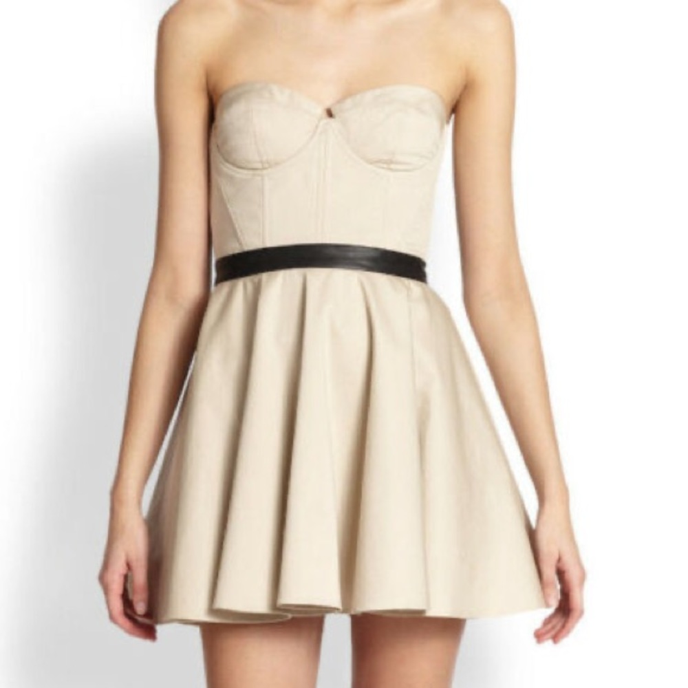 Alice and Olivia Bustier Strapless Dress